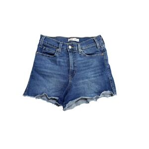 Signature By Levi Strauss Heritage Shorts Womens 8 Denim High Rise Cutoff Frayed